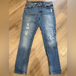 Cato Light Blue Distressed Skinny Jeans